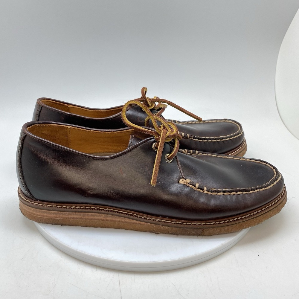 Sperry Boat Shoes Mens 10 M Gold Cup Captains Moc Crepe Brown Leather STS16054